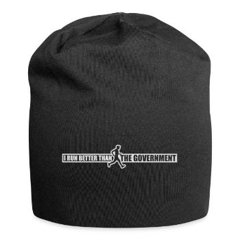 mieux fonctionner que le gouvernement - Bonnet en jersey - noir - Devant