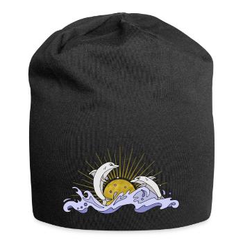 Delphine - Jersey-Beanie - Schwarz - Vorne