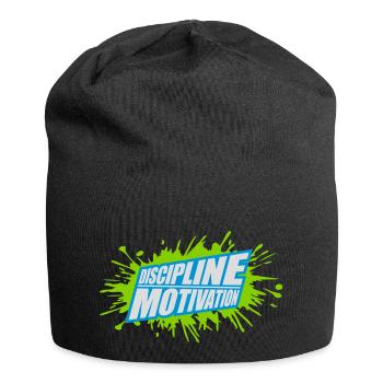 Citation de discipline sur la motivation - Bonnet en jersey - noir - Devant