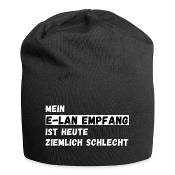 Mein ELAN Empfang ist heute ziemlich schlecht WLAN - Jersey-Beanie - Schwarz - Vorne