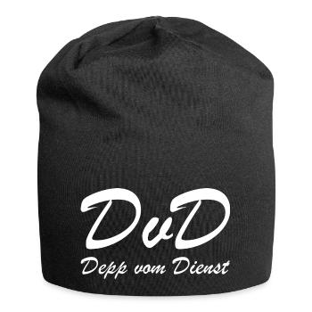 DvD Depp vom Dienst - Jersey-Beanie - Schwarz - Vorne