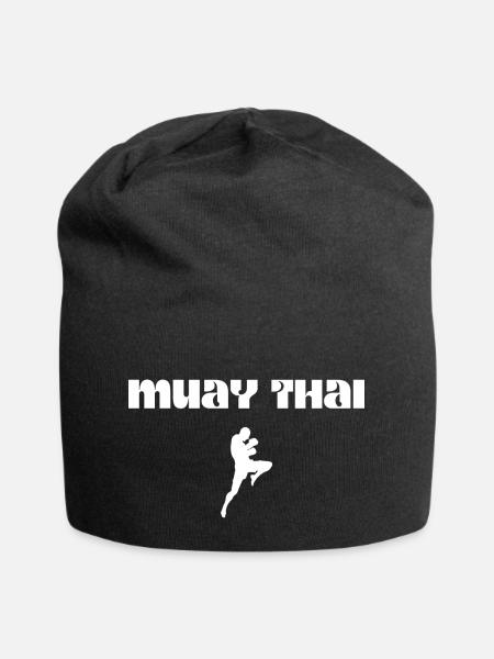 Muay Thai - Jersey-Beanie - Schwarz