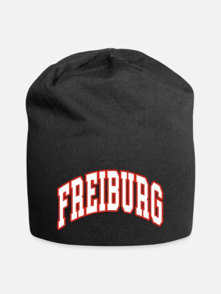 Freiburg - Jersey-Beanie - Schwarz