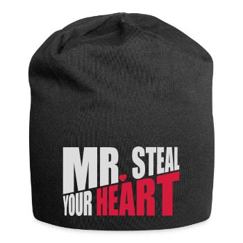 Mr steal your heart - Jersey Beanie - black - Front