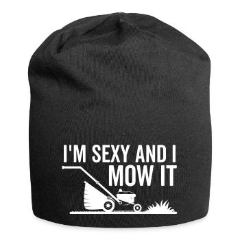 Ich bin sexy und ich mähe es - Jersey-Beanie - Schwarz - Vorne