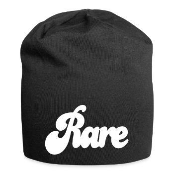 Seltener Weißwein - Jersey-Beanie - Schwarz - Vorne