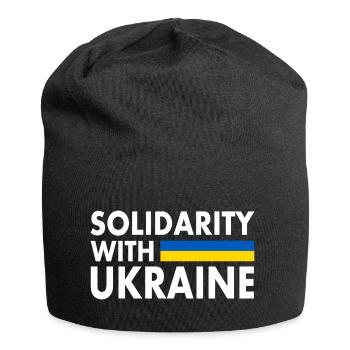 Solidarity with ukraine - Jersey Beanie - black - Front