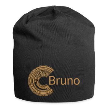 Für Bruno - Jersey-Beanie - Schwarz - Vorne