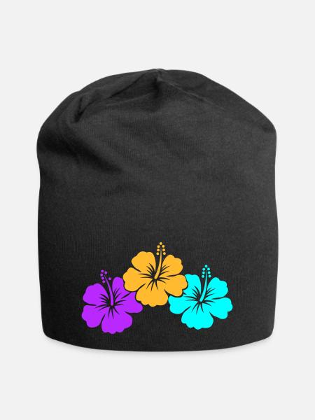 hibiscus - Bonnet en jersey - noir