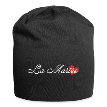 La mariée - Bonnet en jersey - noir - Devant