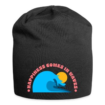 Sommer - Jersey-Beanie - Schwarz - Vorne