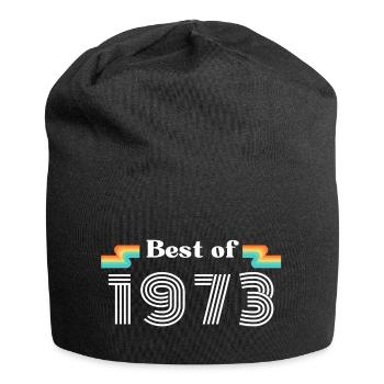 Best of 1973 Vintage Geburtstag Retro Jahrgang - Jersey-Beanie - Schwarz - Vorne