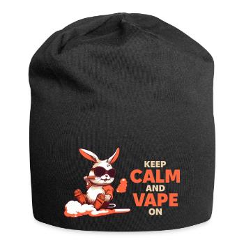 Keep Calm And Vape On - Jersey Beanie - black - Front
