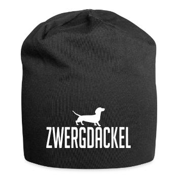 Zwergdackel Hunderasse Hunde Hund Wilsigns - Jersey-Beanie - Schwarz - Vorne