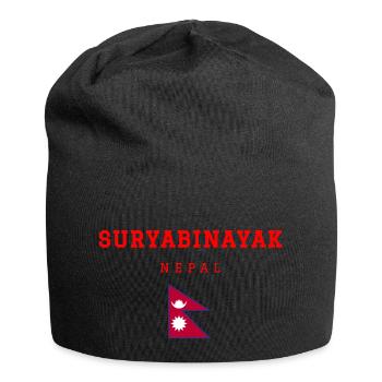 Suryabinayak, Népal - Bonnet en jersey - noir - Devant