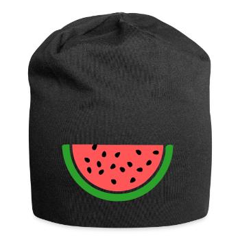 Wassermelone melone - Jersey-Beanie - Schwarz - Vorne