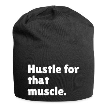 Hustle for that muscle - Jersey Beanie - black - Front