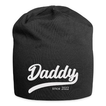 Daddy Since 2022 - Stilvolles Vater T-Shirt - Jersey-Beanie - Schwarz - Vorne