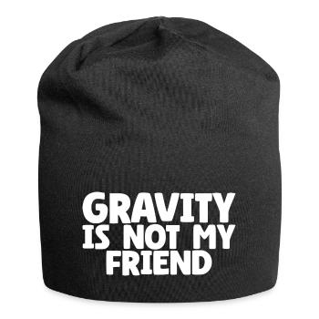 Gravity Injury Broken Bone Fail Post Surgery Gag - Jersey-Beanie - Schwarz - Vorne