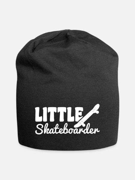 Lustiger kleiner Skateboarder - Jersey-Beanie - sort
