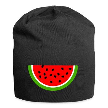 watermelon - Jersey Beanie - black - Front