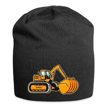 Large Crawler Excavator - Jersey Beanie - black - Front