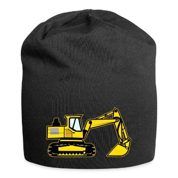 Enfants Pelle Pelle jaune Pelle - Bonnet en jersey - noir - Devant