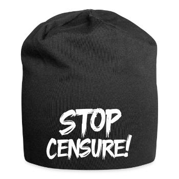 Stop censure - Bonnet en jersey - noir - Devant