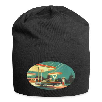 Benzinbrüder Tankstelle - Jersey-Beanie - Schwarz - Vorne