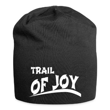 birthday jokes downhill biking blissful state - Jersey Beanie - black - Front