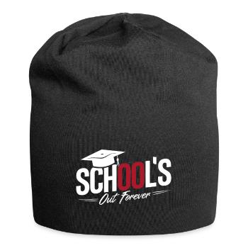 Schulabschluss Abschlussfeier School`s Out Forever - Jersey Beanie - black - Front