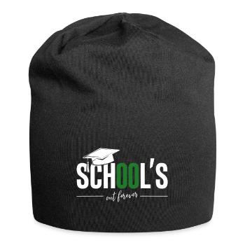 Schulabschluss Abschlussfeier School`s Out Forever - Jersey Beanie - black - Front