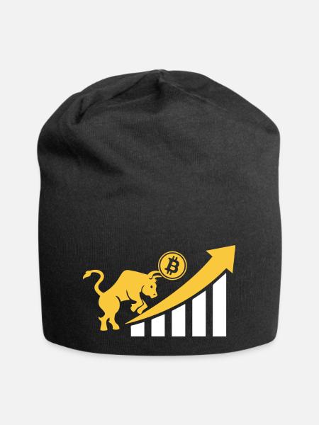 Bitcoin Crypto Next Big Power Bullrun Go Up - Jersey-Beanie - Schwarz