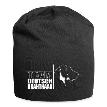 TEAM Chien allemand à poil dur Chien Wilsigns - Bonnet en jersey - noir - Devant