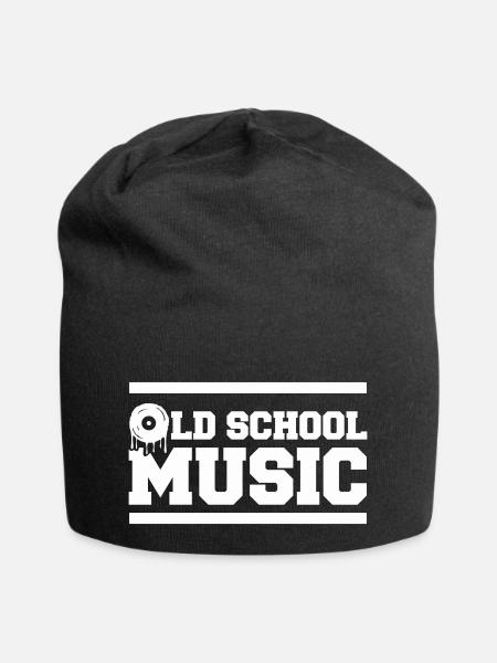 Old School Music - Jersey-Beanie - Schwarz