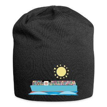 Container Ship - Jersey Beanie - black - Front