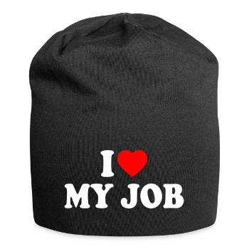 I love my job - Bonnet en jersey - noir - Devant