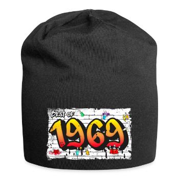 Retro vibes 1969 Graffiti – 56 ans d’audace - Bonnet en jersey - noir - Devant