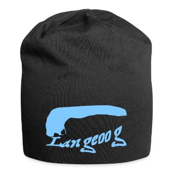 Langeoog Tattoo - Jersey-Beanie - Schwarz - Vorne