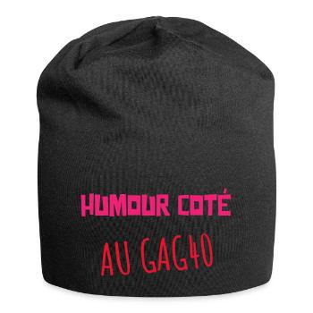HUMOUR COTÉ AU GAG 40 ! - Bonnet en jersey - noir - Devant