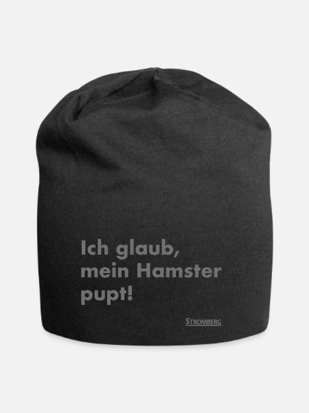 Stromberg Zitat Ich Glaub, Mein Hamster Pupt! - Jersey-Beanie - Schwarz