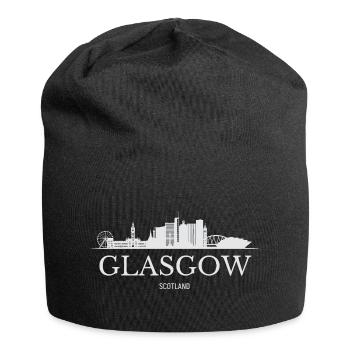 Glasgow Skyline, Glasgow, Écosse - Bonnet en jersey - noir - Devant