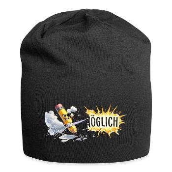Mögliche Bleistift-Action - Jersey-Beanie - Schwarz - Vorne