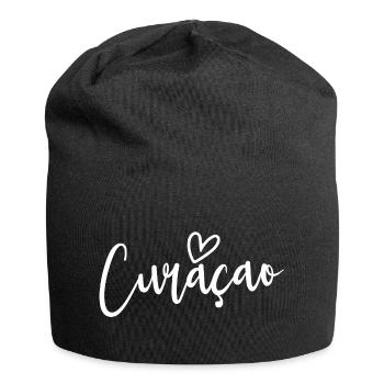 Curacao Heart Women's Love Curacao - Jersey Beanie - black - Front