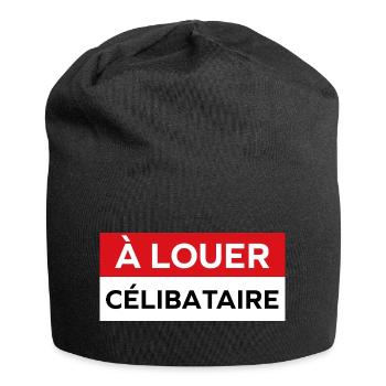 célibataire - Bonnet en jersey - noir - Devant