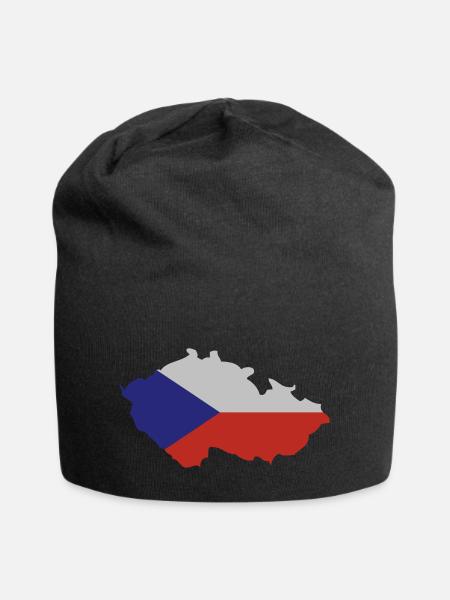 Czech Republic Shape - Jersey-Beanie - Schwarz