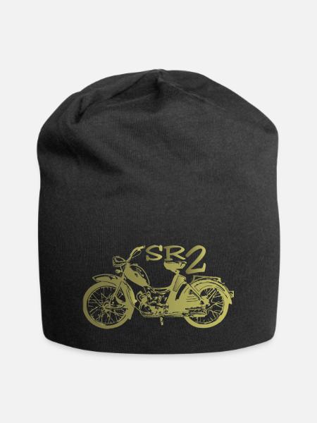 Simson SR2 - Jersey-Beanie - Schwarz
