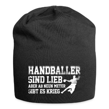 Handballer sind lieb - Jersey-Beanie - Schwarz - Vorne