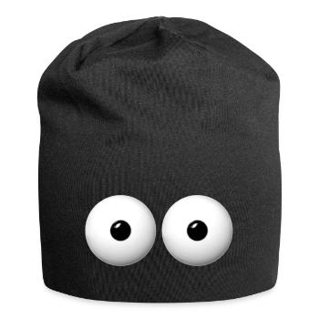 augen - Jersey-Beanie - Schwarz - Vorne