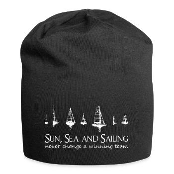 Sun, Sea and Sailing. Never change a winning team! - Jersey-Beanie - Schwarz - Vorne